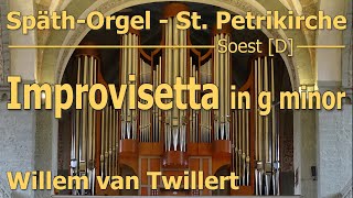 IMPROVISETTA in g minor SpäthOrgel Soest D Willem van Twillert [upl. by Fauch476]