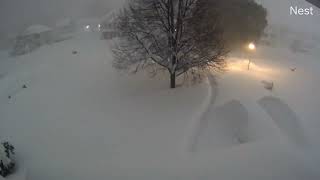 6 FEET OF SNOW TIMELAPSE [upl. by Zetnwahs811]