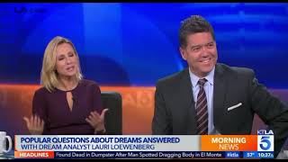 KTLA Los Angeles  Dream expert Lauri Loewenberg [upl. by Olnay]