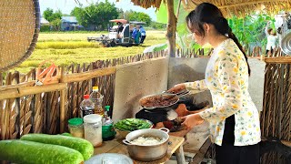 Pork Stew With Vietnamese Fermented Shrimp Paste for Rice Harvest Day  Quynh Que [upl. by Anekahs]