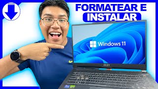 ✅ Cómo FORMATEAR tu PC e INSTALAR Windows 11 desde USB  2024 [upl. by Alemac800]