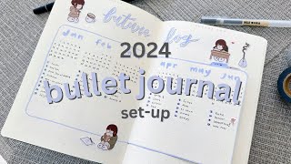 My 2024 Bullet Journal Setup  20 simple ideas [upl. by Esiralc]