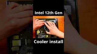 How To Install Intel LGA1700 12th Gen Stock CPU Cooler Shorts [upl. by Tedie]