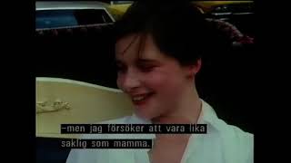 Isabella Rossellini Interview Swedish TV 1983 [upl. by Spector544]