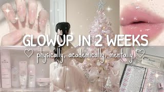 EXTREME GLOWUP in 2 weeks  How to glowup for 2024 🎀💫 [upl. by Eseuqcaj]