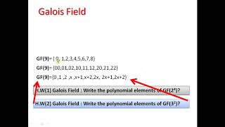 Galois Field part1 [upl. by Liponis296]