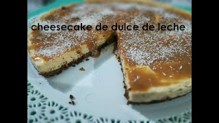 CHEESECAKE DE DULCE DE LECHE 💖 [upl. by Adeys]