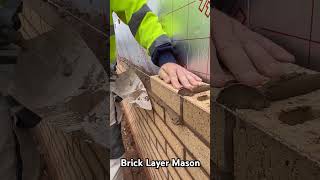 Brick Layer Mason Stratcher Bond viralvideo kamalpandey mason video 💟🙏 [upl. by Dasha]