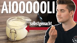 Aioli selber machen 4 MinutenRezept [upl. by Dorcus284]