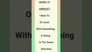 ABREAST MEANING SHARE MY CHANNEL FOR MORE INFORMATIVE LEARNING VIDEOSlike sharesubscribeabreast [upl. by Eirbua]