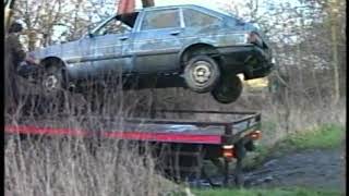 Rescuing car in water Vehicle Recovery from the Thames 1984 [upl. by Meredithe]