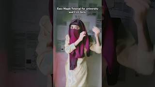 Niqab tutorial for students ✨ hijabbegginers photoeditingsoftware hijab hijaab tutorial [upl. by Gnaht]