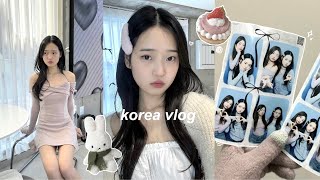 KOREA VLOG🐇 cafe hopping with friends what i wear shopping in gangnam professional photoshoot [upl. by Thgirw]