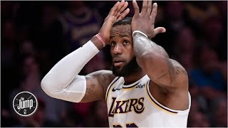 Why LeBron James was right to pass up late shot in Lakers vs Magic  The Jump [upl. by Retsevlys]