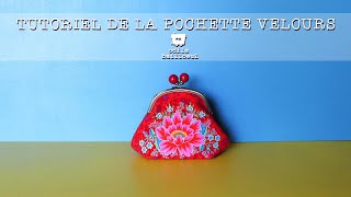 Tutoriel de la pochette en velours Odile Bailloeul [upl. by Nebeur]