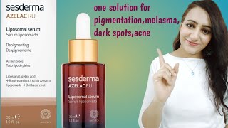 REVIEW Sesderma AZELAC RU one solution for melasma pigmentationdull skindark spotsuneven skin [upl. by Knapp455]