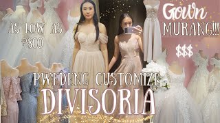 Murang gown as Low As ₱800 in 168 Divisoria shopping mall Wedding gown prom and more [upl. by Socha256]