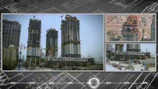 Al Habtoor City Construction Progress Timelapse April 2012 – November 2018 [upl. by Karlens]