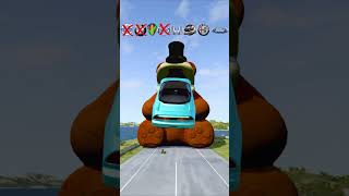 Supercars vs Giant Freddy Fazbear BMW Koenigsegg amp More  BeamNGdrive [upl. by Psyche]