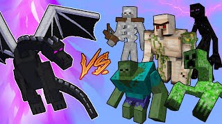 Ender Dragon Vs Mutant Monsters in Minecraft [upl. by Tish577]