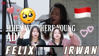 FELIX IRWAN  WHEN WE WERE YOUNG ADELE  TWINREACTS FIRST TIME  WOW [upl. by Remos]