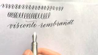 Visconti Rembrandt ef flex nib review [upl. by Ideih]