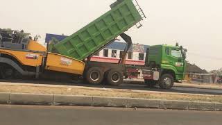 ROAD CONSTRUCTION IN GHANA 🇬🇭 MODERN ROAD 4 LINE [upl. by Saunders]