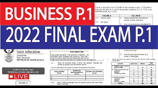 2022 FINAL EXAM BUSINESS STUDIES P1 GRADE 12 2022 MEMO P1 GRADE 12 THUNDEREDUC [upl. by Almap158]