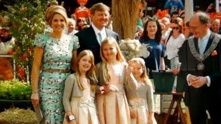 Prinsesjes bij Koningsdag 2014 in Amstelveen [upl. by Gladine]