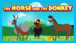 THE HORSE AND THE DONKEY  English Bedtime Story  Animated Storytelling  Kids Time [upl. by Noell]