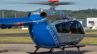 Polizei RheinlandPfalz  Landung Polizei H145 DHRPD Flugplatz KoblenzWinningen [upl. by Allwein852]