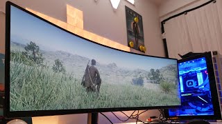 This Samsung 49 inch super ultra wide monitor is amazeballs  Samsung CRG9 review [upl. by Santos]