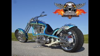 2008 BOURGET T6 KING COBRA 330 SPRINGER CHOPPER SampS 131ci Only 1432 Miles [upl. by Ednutabab]