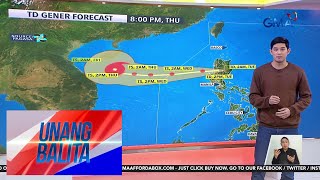 Bagyong GenerPH tinatawid ang Northern Luzon  Weather update today Unang Balita [upl. by Lesli]