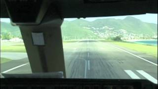 BOEING 747400 makes super fast takeoff from ST MAARTEN Airport [upl. by Dlanor]