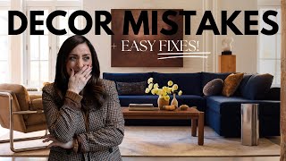 These are HUGE DECOR MISTAKES with EASY FIXES [upl. by Secnarf760]