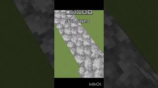 Minecraft JAVA VS BEDROCK players bridging mine [upl. by Enidlarej]