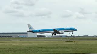 Arriving from Billund Denmark KLM flight KL1296 at Amsterdam Schiphol Airport [upl. by Khajeh]