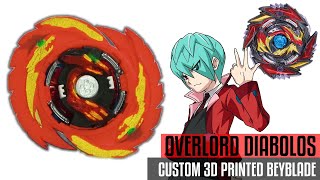 THE SPARKING DIABOLOS BEFORE SPARKING DIABOLOS CUSTOM 3D PRINTED BEYBLADE BEYBLADE BURST SPARKING [upl. by Ikaz]