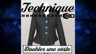 Couture  Technique pour doubler une veste [upl. by Llig]