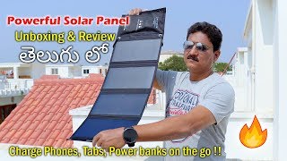 Powerful Solar Panel Unboxing amp Review in Telugu [upl. by Maxim]