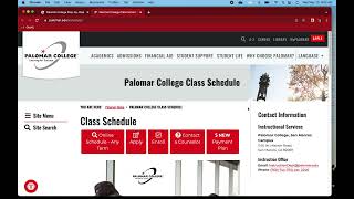 Palomar College How to Add Classes on MyPalomar [upl. by Eremihc]