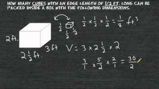 Volume  Cubes With Fractional Edge Lengths [upl. by Spalla]