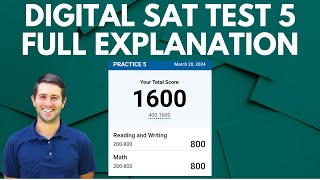 Digital SAT Test 5 Explained By A Perfect Scorer [upl. by Giffie25]