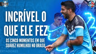 🔵⚫ Grêmio Veja os cinco momentos em que Suárez mostrou ser gênio no Brasil [upl. by Roseanna612]