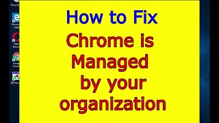 How to Fix Chrome Managed by your organization Remove Chrome virus malware [upl. by Akinahs]