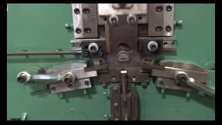 Φ13mm Automatic steel wire D buckle forming machine [upl. by Attaymik]