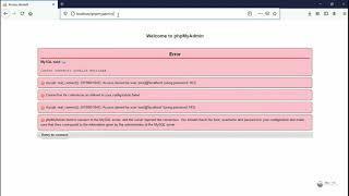 MySQL said Cannot connect invalid settings error  XAMPP phymyadmin [upl. by Kind]