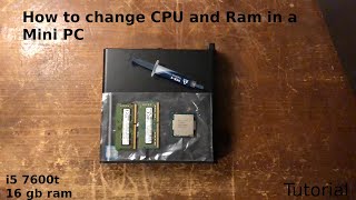 How to upgrade the Ram and CPU in a mini PC HP Elitedesk [upl. by Kwang568]