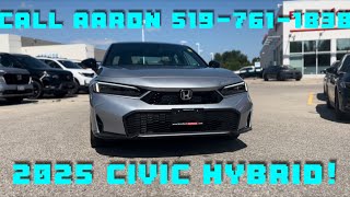 First look at the 2025 Honda Civic Sport Touring Hybrid in Solar Silver [upl. by Bast]